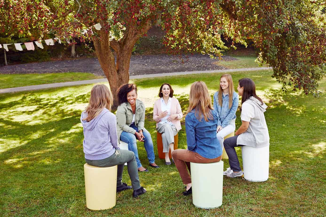 Womens Group Meeting Outside