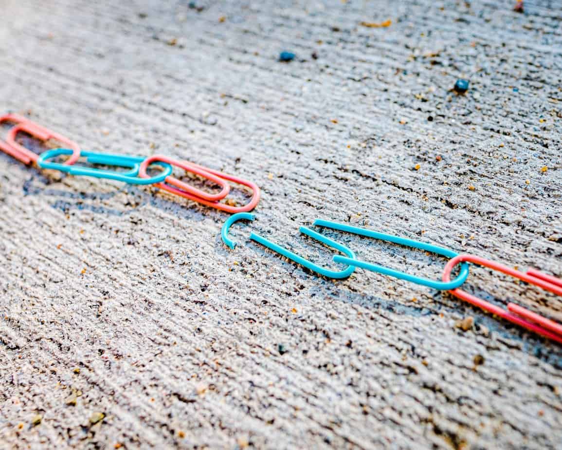Paperclip chain broken