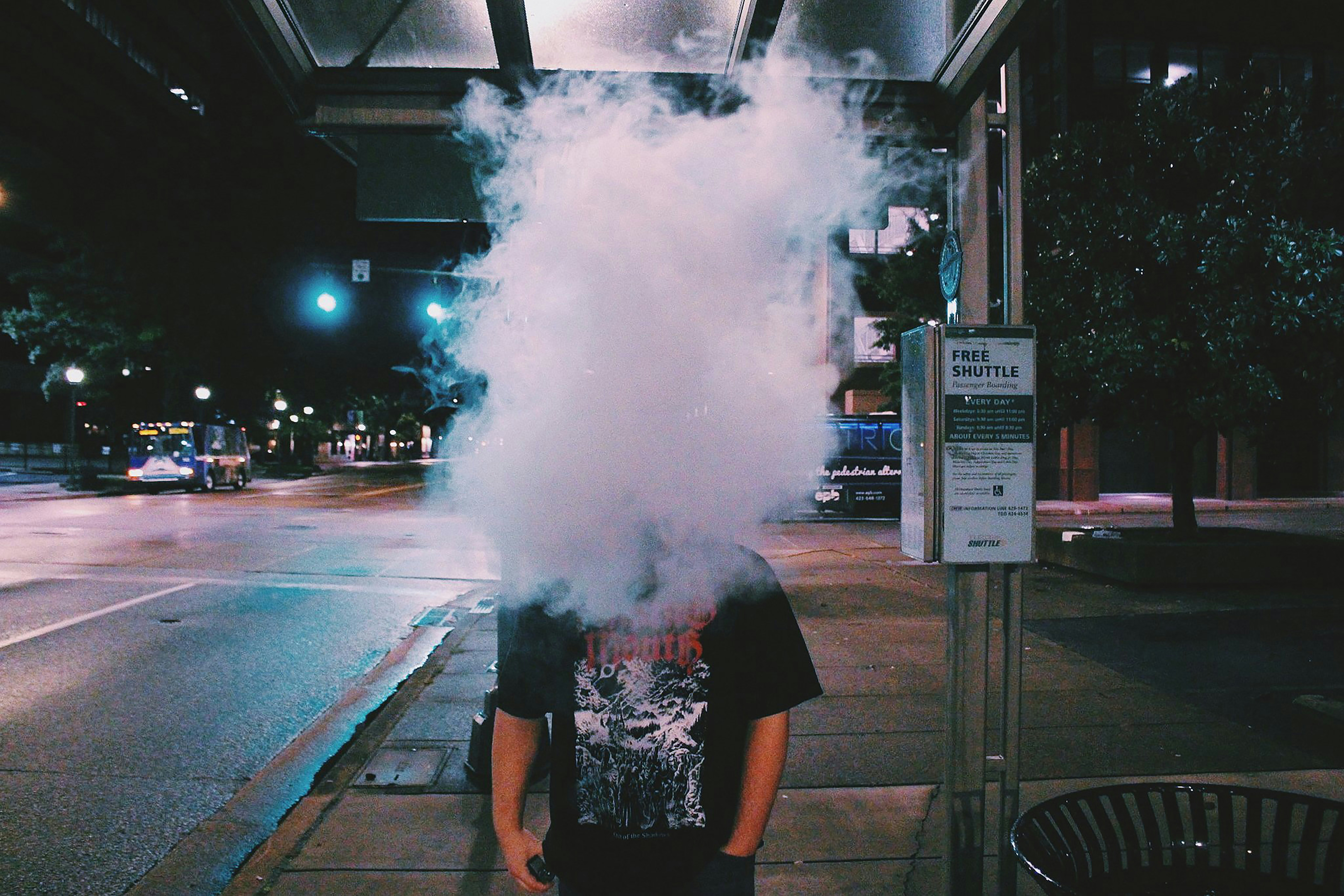 A teen uses nitrous oxide on a city street and blows out the vapor